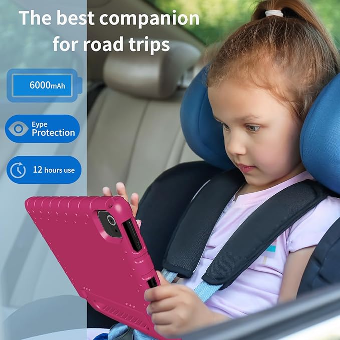 Kids Tablet, 10 inch Android 14 Tablet for Kids, 8GB RAM 64GB ROM Octa-Core Fast-Charging Battery Toddler Tablets with Shockproof Case, Bluetooth, WiFi, Parental Control, Dual Camera, GPS