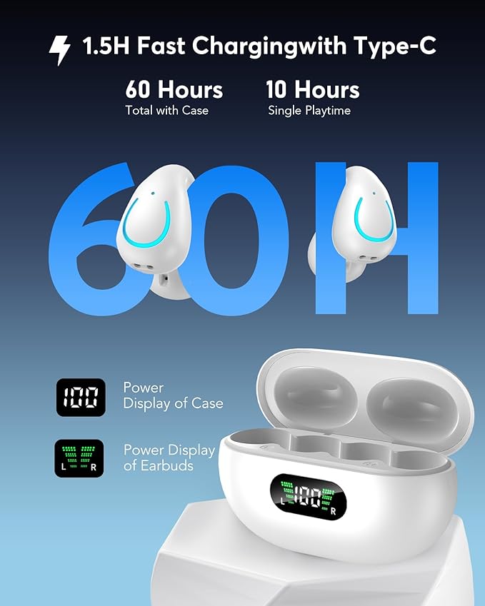 AI Translation Earbuds Real Time 144 Languages 60H Playtime Translator Ear Buds Audifonos Traductores Inglés Español Wireless Earphones Bluetooth Headphones for Travel Business Meeting,Dusk White