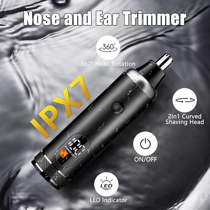 SUNNOW Professional Hair Clippers and Trimmer Set for Men, Beard Trimmer & Foil Shaver & Nose Trimmer Kit, Cordless Mens Clippers and Grooming Kit for Hair Cutting, Beard Styling, Home, Barber