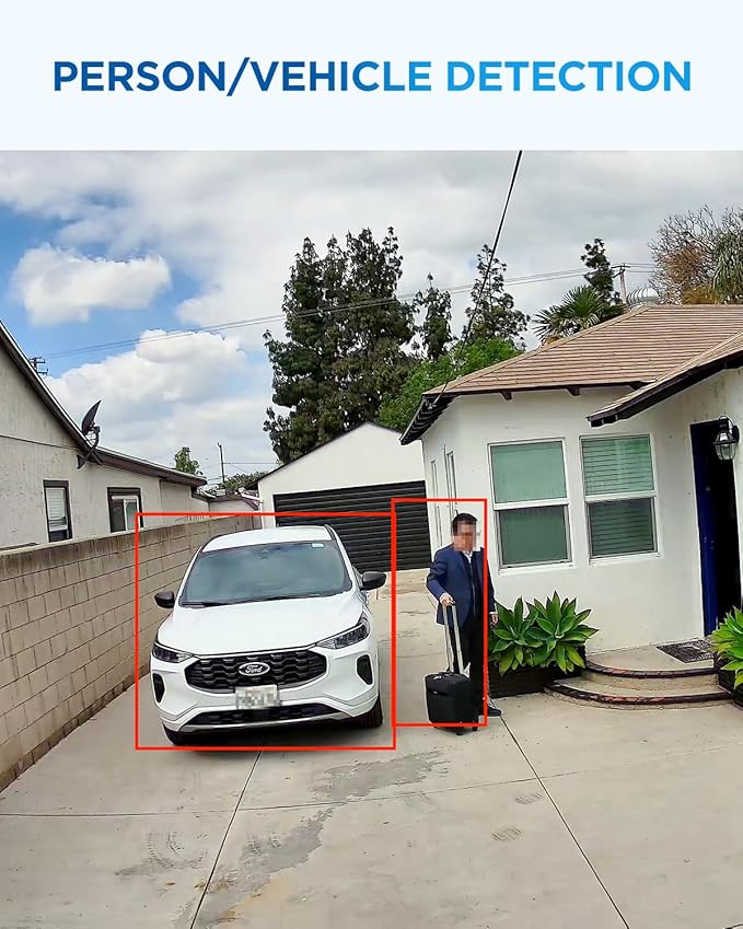 4COVR 4K PoE Security Camera System with Audio, 8X 8MP IK10 Vandal-Proof IP67 Dome IP Camera, 8 Channel 4K NVR 2TB HDD, AI Human Vehicle Detection & Night Vision, 24/7 Home Recording, LY54AX8M0808