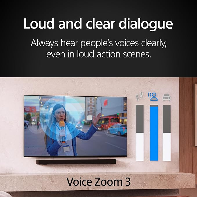 Sony BRAVIA 8 II 55 Inch TV, QD OLED, 4K Smart Google TV, XR Processor with AI Technology, Ultra Slim Design, 120hz Television, Dolby Vision/Atmos, Exclusive Features for PS5, K-55XR80M2, 2025 Model