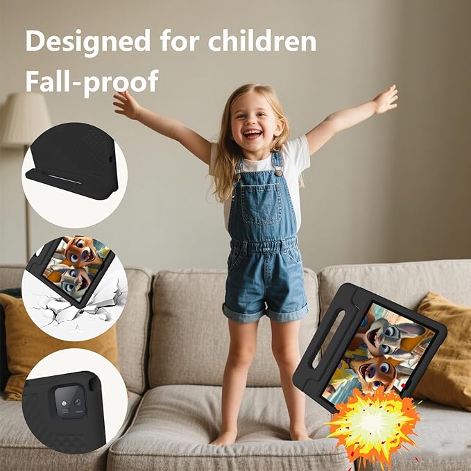 Kids Tablet, 11 inch Android 15 Tablet for Kids, 20GB RAM 128GB ROM Octa-Core 8000mAh Battery Childs Tablets with Shockproof Case, Bluetooth, WiFi, Parental Control, Dual Camera, GPS