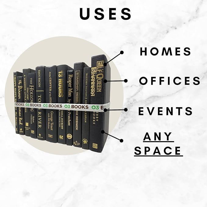 Curated Decorative Books Hardcover Décor Books for Home Décor, Choose Color, Interior Design, Office, Wedding Display, Instant Library, or Staging (One Foot, Purple)