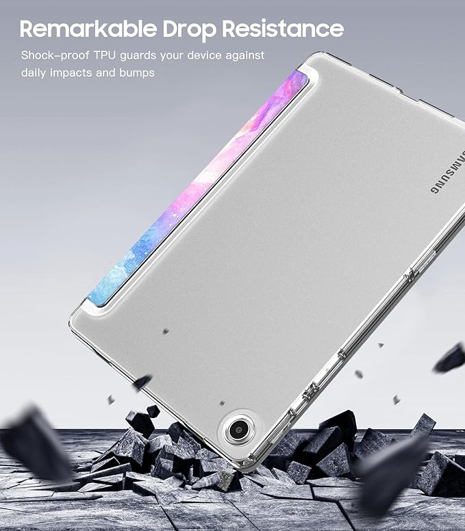 TiMOVO Case for Samsung Galaxy Tab A9+/A9 Plus 11" 2023, Slim Soft TPU Translucent Frosted Back Protective Cover for Galaxy Tab A9+ Tablet SM-X210/X216/X218, Auto Wake/Sleep, Dreamy Nebula