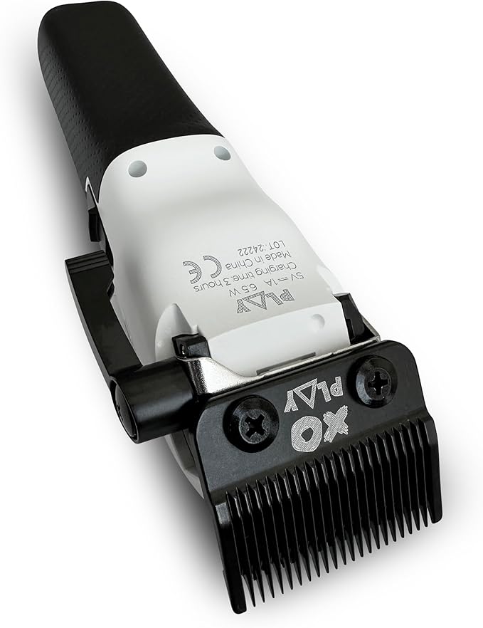 TPOB Play Barber Hair Clippers for Men 7500 RPM with Rubber Grips (White)