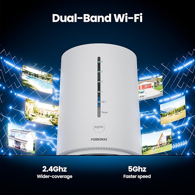 4MP Security Cameras Wireless Outdoor, No Subscription, Solar-Powered Home Security Camera System with 360° Pan Tilt, Color Night Vision, 64GB Local Storage, 5G & 2.4G WiFi, Easy Setup