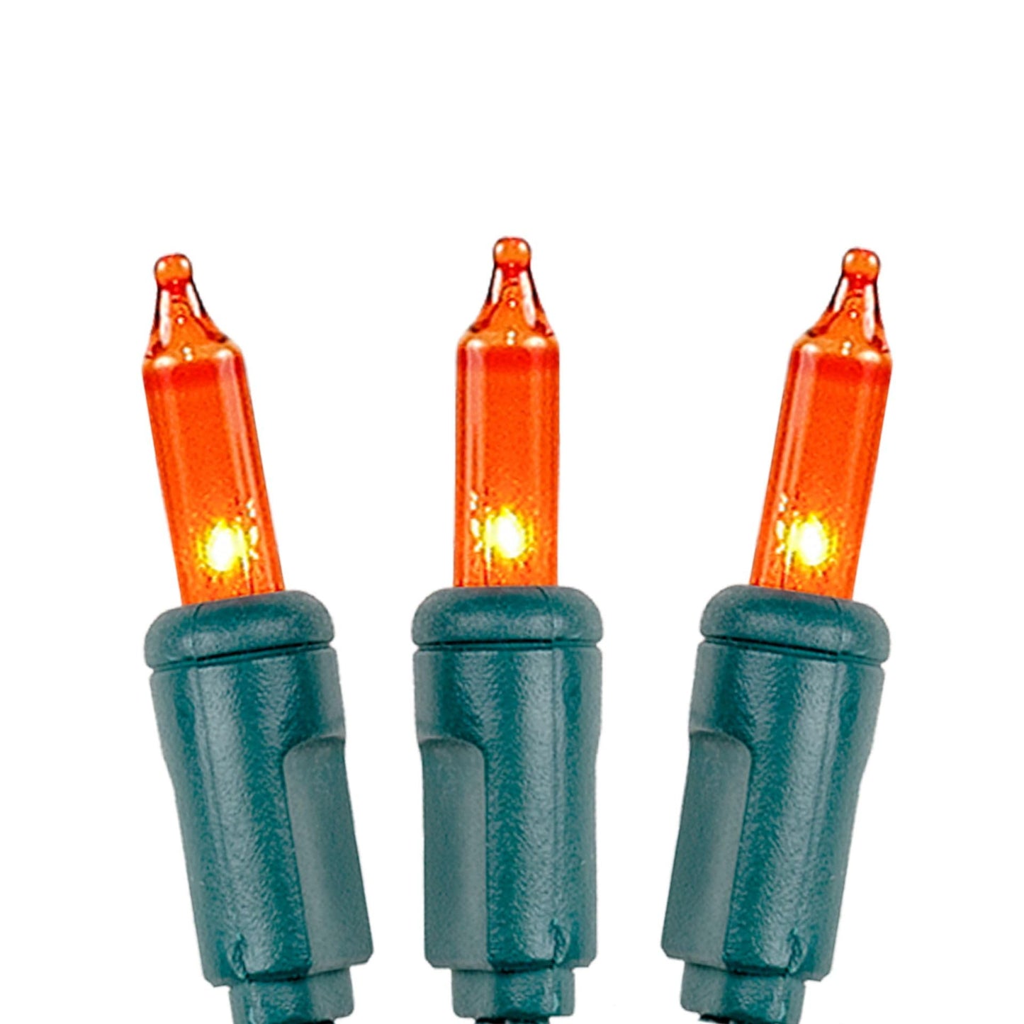 Novelty Lights Amber Mini Light String, 8.5 Feet, 20 Bulbs, 4in Bulb Spacing, Non-Connectable, Model CG20/NS-G-AM