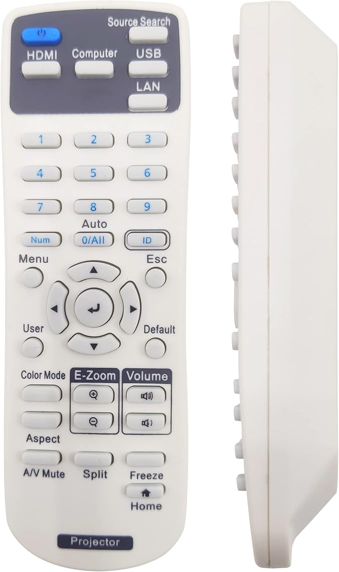2198635 Projector Remote Control for Epson BrightLink EB-735Fi, Home Cinema 1080, PowerLite 992F/ E20/ EB-720/ EB-725W/ EB-L200SW/ EB-L520U/ EB-L630U/ EB-L730U/ X49