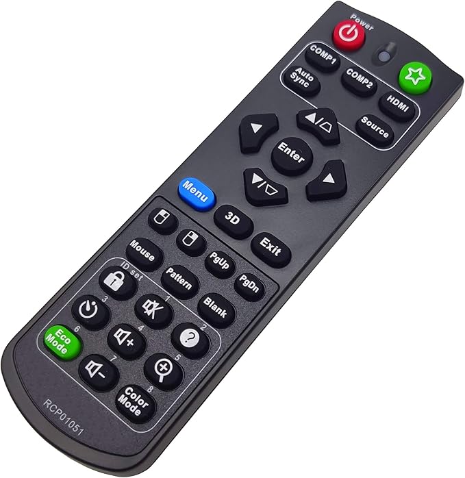 A-00009810 Projector Remote Control for ViewSonic PJD7828HDL, PJD7831HDL, PJD7836HDL, PRO7827HD