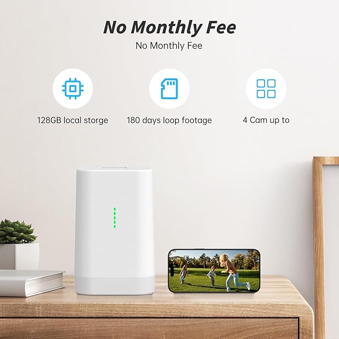 Security Cameras Wireless Outdoor No Subscription,5G/2.4G WiFi 4MP Solar Cameras for Home Security 2Cam-Kit,Supports 128GB Local Storage,PIR Alerts Color Night Vision Home Security Cameras System IP66