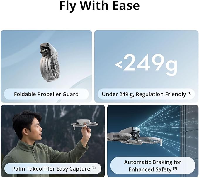 DJI Flip Fly More Combo With RC 2 Screen Remote Controller, Drone With 4K UHD Camera for Adults, Palm Takeoff, Auto Return, Intelligent Flight, 3 Batteries for 93-Min Flight Time