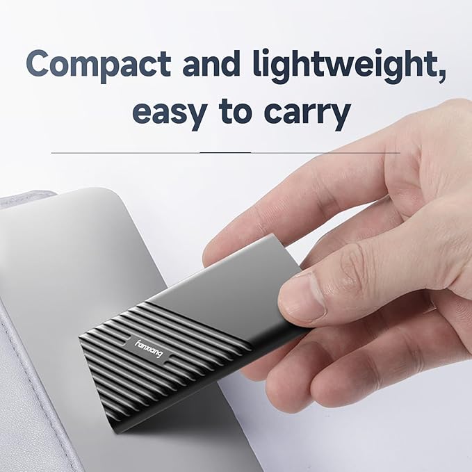 fanxiang 1TB External SSD, Portable Solid State External Hard Drive USB 3.2 Gen2x2, Up to 2000MB/s, USB-C External Storage for iPhone 15/Pro, PC, Laptop, Creators,Gaming Console - PS2000W