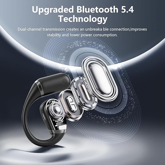 AI Translation Earbuds Real Time, 3-in-1 Translator Earbuds 164 Languages & Accents, Audifonos Traductores Inglés Español,Open Ear Wireless Headphones with Charging Case fit iOS & Android