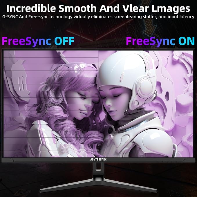 32 Inch Ultra Wide UHD 4K (3840 x 2160) Gaming Monitor, IPS 60Hz Ultra-Clear Screen, 1ms (MPRT), 100% sRGB, Built-in Speaker,FreeSync, 2 x DP 1.4 and 2 x HDMI 2.0, Tilt Height Adjustment