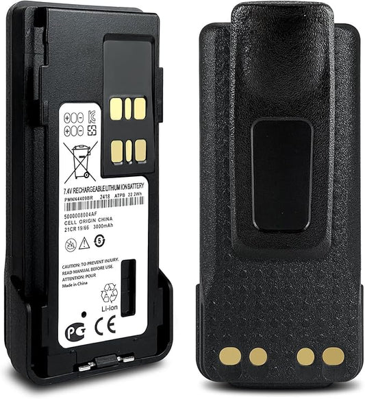 2-Pack 7.4V 3000mAh PMNN4544A PMNN4409 Two-Way Radio Battery Replacement for Motorola XPR3300 XPR3500 XPR7350 XPR7580 XPR7550 PMNN4544 APX4000 APX1000 DP4400 PMNN4448 DGP5050 PMNN4544A
