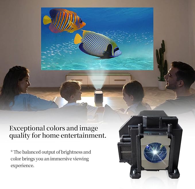 EL PLP54 Replacement Projector Lamp Bulb Compatible with EPSON V13H010L54 Powerlite Home Cinema 705HD S7 79, EX31 EX51 EX71 H310A H311A H331A H327B H327C H328A H328B H328C H331B H331C