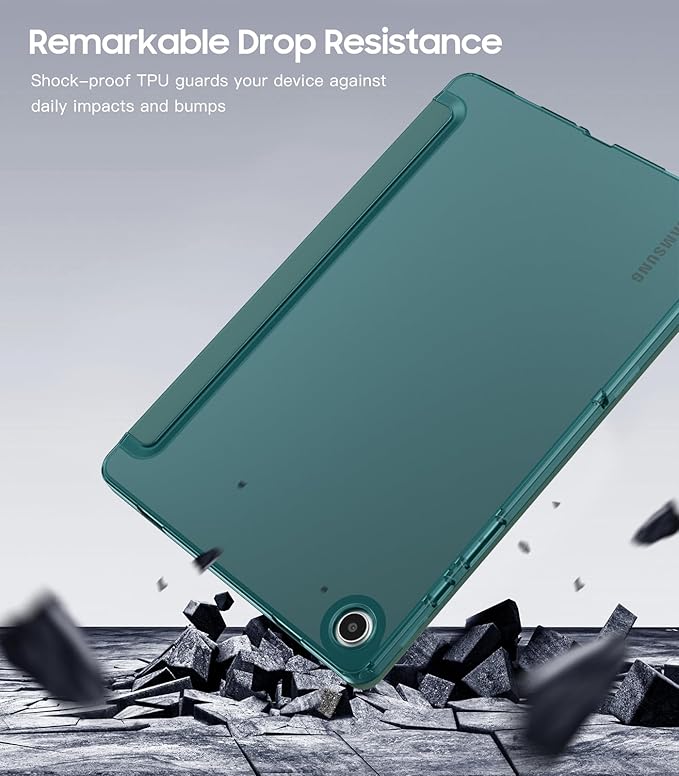 TiMOVO Case for Samsung Galaxy Tab A9+/A9 Plus 11" 2023, Slim Soft TPU Translucent Frosted Back Protective Cover for Galaxy Tab A9+ Tablet SM-X210/X216/X218, Auto Wake/Sleep, Turquoise