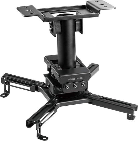 Mount-It! PRO Projector Ceiling Mount, 10" Extension, Heavy-Duty Commercial Grade Ceiling Projector Bracket, 99 Lbs Weight Capacity