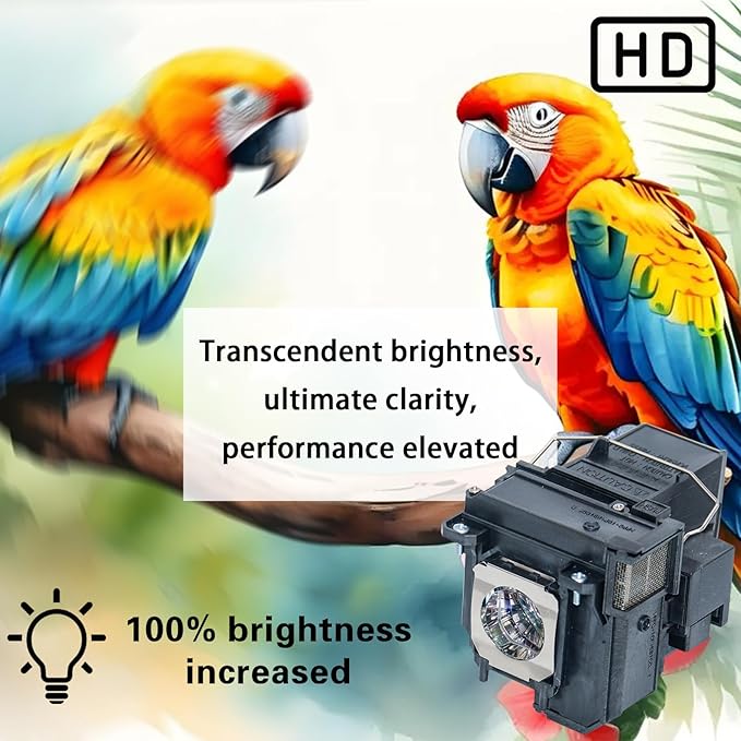 V13H010L79 Replacement Projector Lamp Bulb for Epson ELPLP79 ELPLP80 BrightLink pro 595Wi 585Wi 1420Wi EB-570 EB-575W EB-575Wi PowerLite 570 PowerLite 575W BrightLink 575Wi with Housing