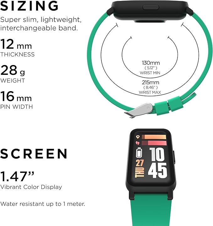 iTouch Active 4 Smartwatch Fitness Tracker – 1.47” Display, IP68 Water Resistant, 96 Sport Modes, Heart Rate & Activity Tracking, GPS, Pedometer, 100+ Watch Faces – for Android & iOS