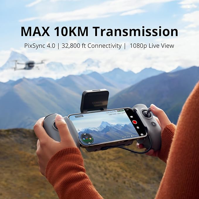 Potensic ATOM 2 Drone with Camera for Adults 4K HDR Video, 8K Photo, Under 249g, 3-Axis Gimbal, 10KM Transmission, AI Track, Vertical Shooting, AI Night Shot, QuickShots, Standard Kit (32-Min Flight)