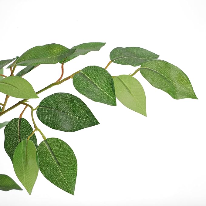 Tall UV Resistant Ficus Tree Artificial，7ft(84in) Realistic Texture Potted Faux Ficus Tree， Fake Trees Indoor Outdoor for Home Office Living Room Bedroom Foyer Porch Decor.
