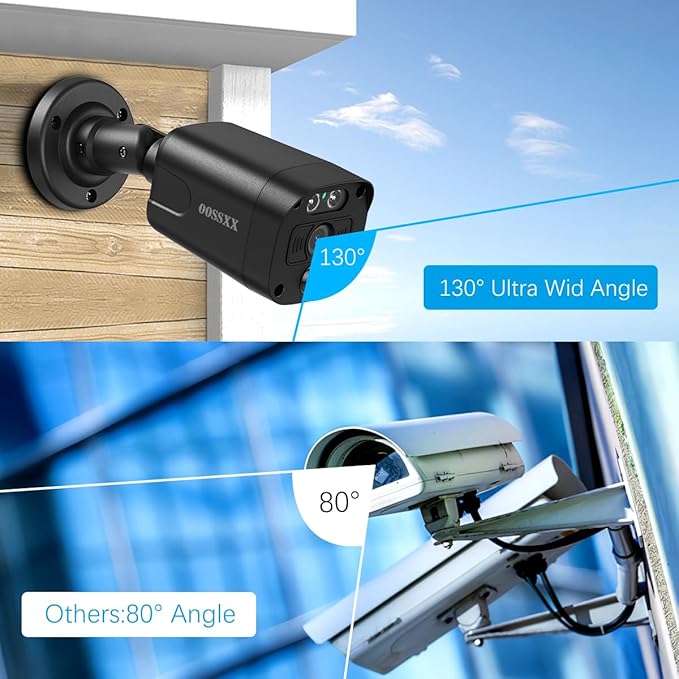 (All-in-One 10.1" IPS 8MP Monitor) 2-Way Audio PoE Outdoor Home Security Camera System Wired Outdoor Video Surveillance IP Cameras System