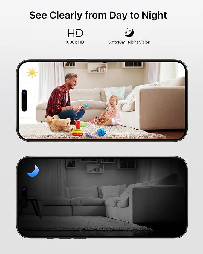 ZOSI Indoor Security Camera,4Pack C688 Baby/Pet Monitor,1080P Home Surveillance WiFi Camera with Phone App,Motion Detection,2 Way Audio,Night Vision,Memory Card/Cloud Storage,Works with Alexa,Plug-in