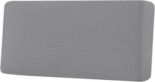 H.VERSAILTEX Super Stretch Individual Seat Cushion Covers Sofa Covers Couch Cushion Covers Slipcover Sets Thick Jacquard Textured Twill Fabric (1 Piece Sofa Cushion Cover, Dove)