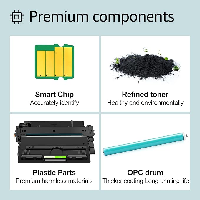 greencycle CF214A Replacement Compatible for HP 14A Black Toner Cartridge LaserJet Enterprise 700 M712dn M712n M712xh MFP M725dn M725f M725z M725z+ Ink Cartridge (1PCS)