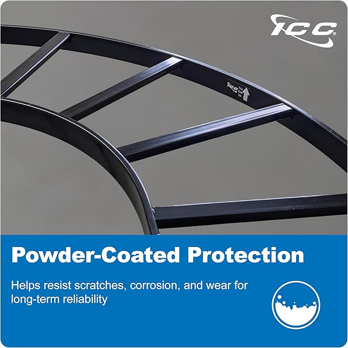 ICC Cable Runway Rack 90° Flat Corner, 16-Gauge Steel, Made in USA