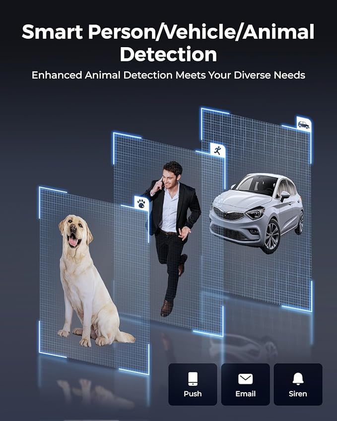 REOLINK 4K UHD PoE PTZ Camera for Outdoor Security, 360° Pan & 90° Tilt for Auto Tracking, 5X Optical Zoom and 3D Zoom, AI Detection, Color Night Vision, 24/7 Recording, 2 Way Talk, RLC-823S1