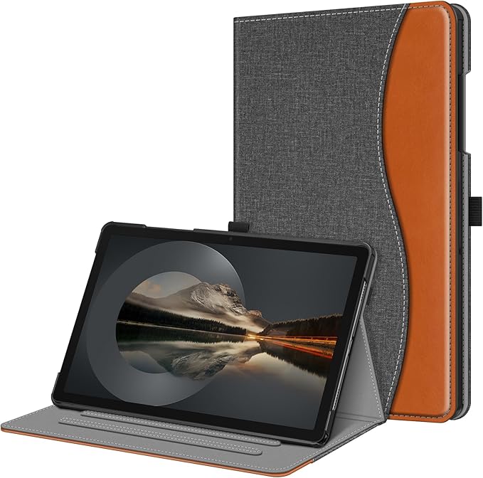 Fintie Case for Samsung Galaxy Tab A9 Plus/A9+ 5G 11 Inch 2023 Model (SM-X210/X216/X218), Multi-Angle Viewing Smart Stand Back Cover with Pocket Auto Wake/Sleep, Denim Gray