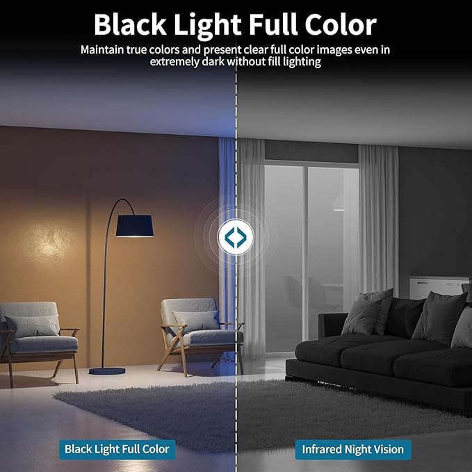 VSTARCAM 3MP Security Camera, Built-in Battery, Low-Light Full-Color Night Vision, Motion Detection, Siren, 2-Way Audio, Remote Viewing, Cloud & SD Card Storage (up to 256GB)