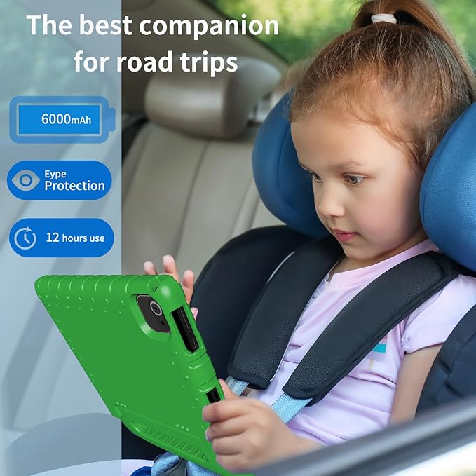 Kids Tablet, 10 inch Android 14 Tablet for Kids, 8GB RAM 64GB ROM Octa-Core Fast-Charging Battery Toddler Tablets with Shockproof Case, Bluetooth, WiFi, Parental Control, Dual Camera, GPS