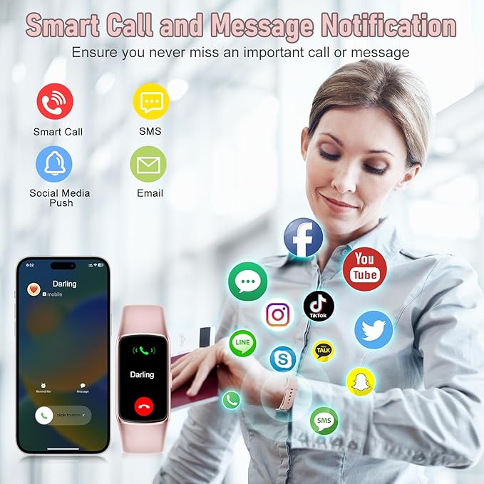 Fitness Tracker with 24/7 Heart Rate, Blood Pressure Blood Oxygen Sleep Monitor, 123 Sports Modes Calories Smart Watch,IP68 Waterproof Step Counter Activity Trackers Pedometer for Women Men