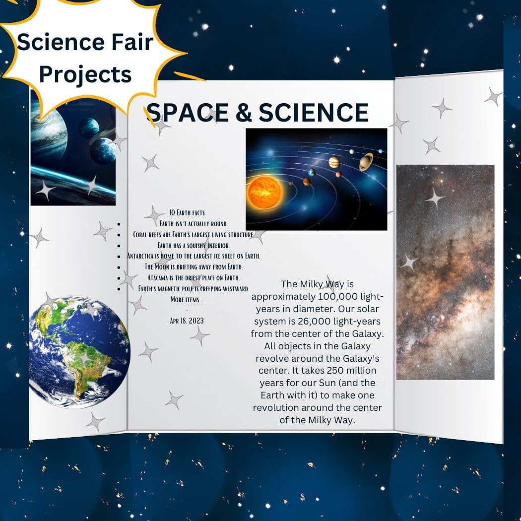 PJ Goods 24 Pcs (36 x 48 inches) Black Folding Poster Board for Science Fair Presentation Displays, School Projects, Business Displays, 4H, Sports, Graduation/Senior Night Lightweight,Foldable (24)