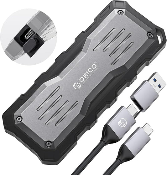 ORICO 2TB External SSD Up to 2000MB/s, Interface Extra Protection, Waterproof and Dust-Proof, Rugged and Reliable Outdoor Portable Solid State Drives for Action Camera, Smartphone, Laptop - O20