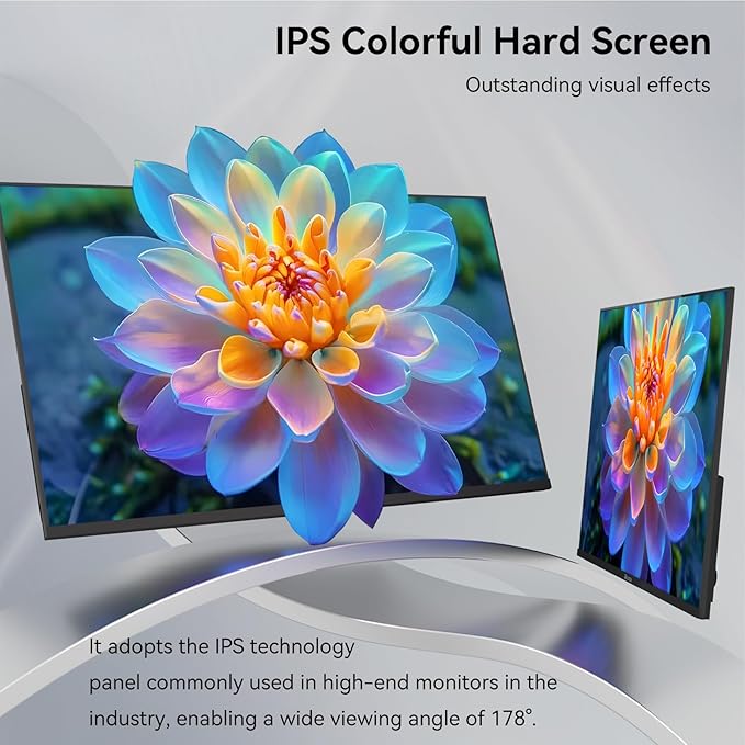 27 Inch QHD (2560x1440) Gaming Office Computer Monitor, 2K 100Hz Refresh Rate IPS Panel, 1000:1 Contrast Ratio, HDMI and DisplayPort（G27D Air Vision）