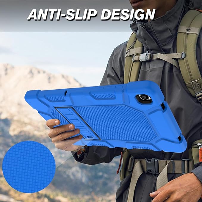 Rantice Case for Samsung Galaxy Tab A9+ 11”, Heavy Duty Shockproof Rugged Protective Case with Kickstand for Samsung Galaxy Tab A9+ / A9 Plus 11” 2023 (SM-X210/X216/X218), Blue+Black