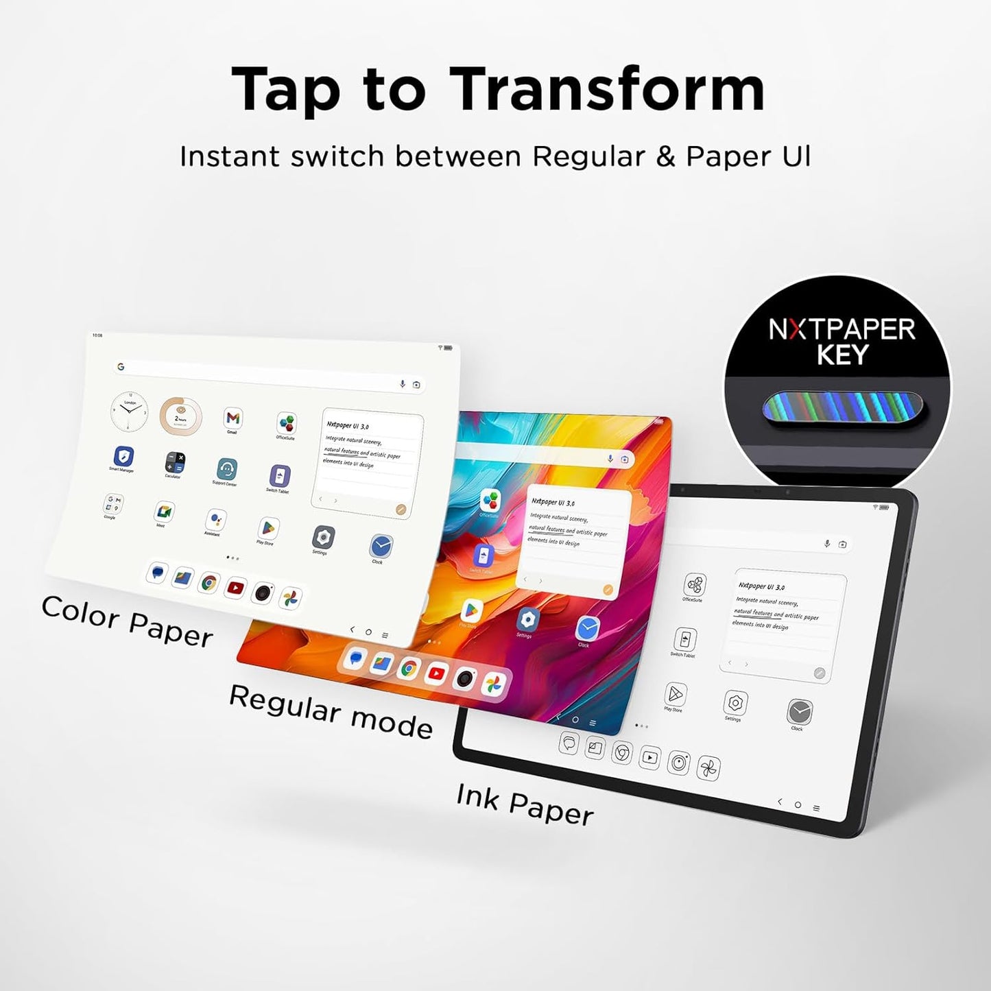 TCL NXTPAPER 14 Android Tablet, 14.3" Paper-Like Display Drawing Pad & Digital Notebook with 4096-Level Stylus & Flip Case, 8+8GB RAM, 256GB Storage, 10000mAh Battery, Multi-Window, Gray