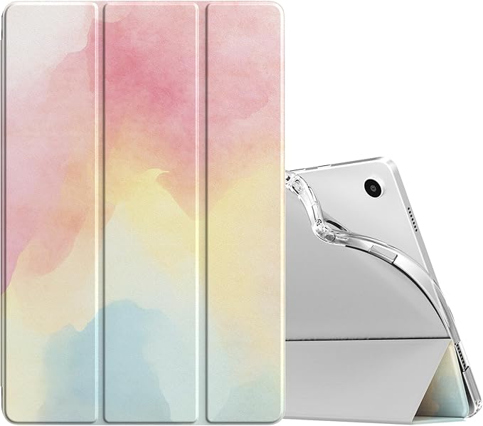 TiMOVO Case for Samsung Galaxy Tab A9+/A9 Plus 11" 2023, Slim Soft TPU Translucent Frosted Back Protective Cover for Galaxy Tab A9+ Tablet SM-X210/X216/X218, Auto Wake/Sleep, Rainbow