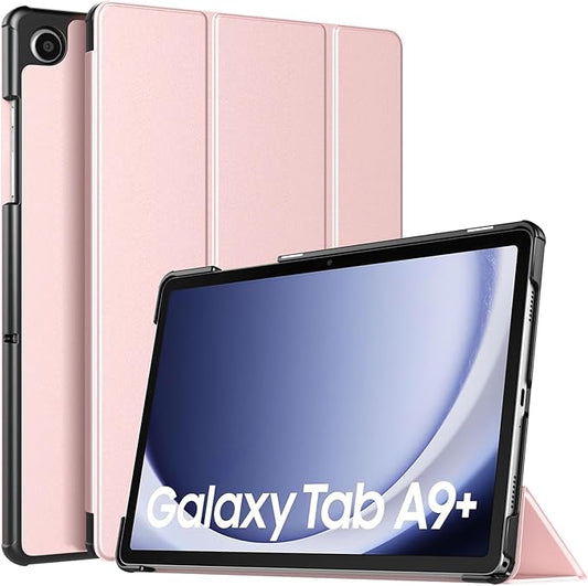 TiMOVO Case for Samsung Galaxy Tab A9+/A9 Plus 11 Inch 2023, Slim Lightweight Stand Hard Back Shell Protective Cover for Galaxy Tab A9+ Tablet SM-X210/X216/X218, Auto Wake/Sleep, Pink