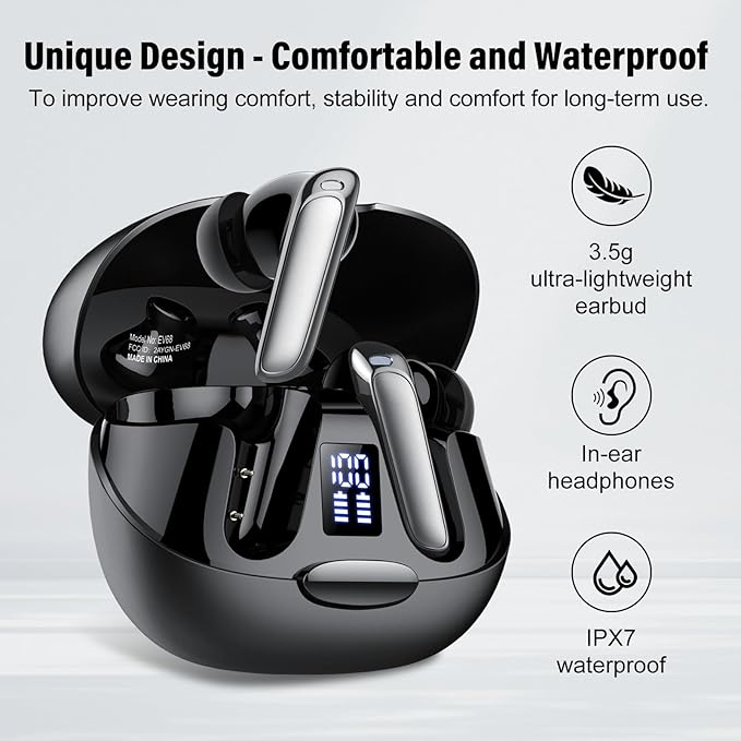 AI Language Translation Earbuds, 3-in-1 Translator Earbuds Real Time with 7 Translation Modes, with Audio and Video Call, 164 Language Bluetooth 5.3 Headphones Translating Device for Travel/Business