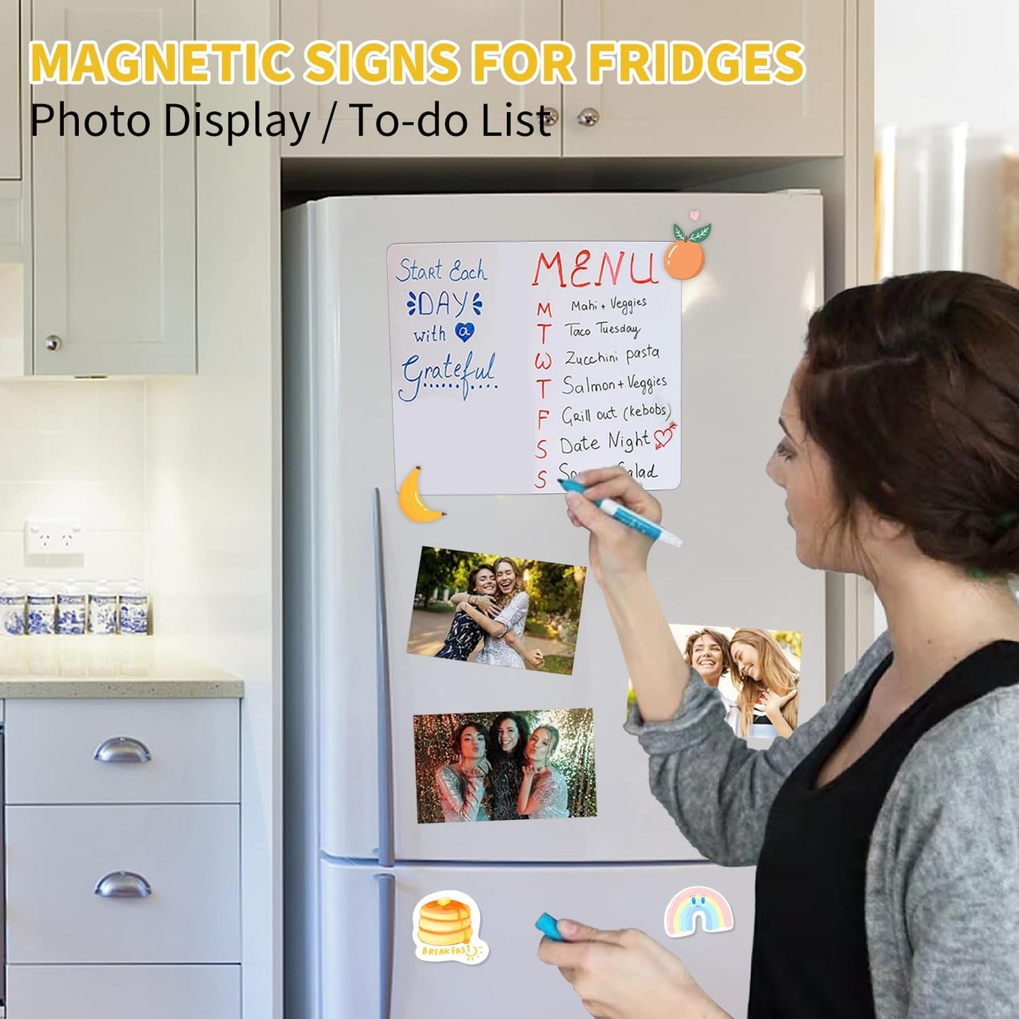 30 Sheets 8.5x11 Inches Printable Magnetic Sheets for Inkjet Printers, Glossy White Magnetic Print Paper, 12mil Thickness, Flexible Magnet Photo Paper for Refrigerator DIY Crafts