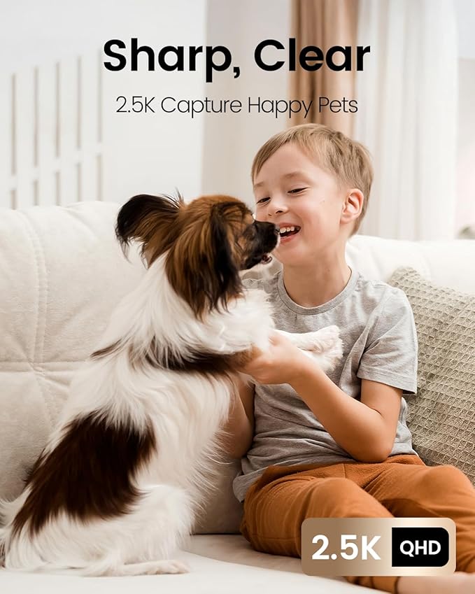 VIMTAG 5G 4MP Indoor Cameras for Home Security, Pet Camera Indoor with Phone App, Dog Cam, Human Detection, 2-Way Audio, 360 Motion Tracking, IR Night Vision, Compatible with Alexa