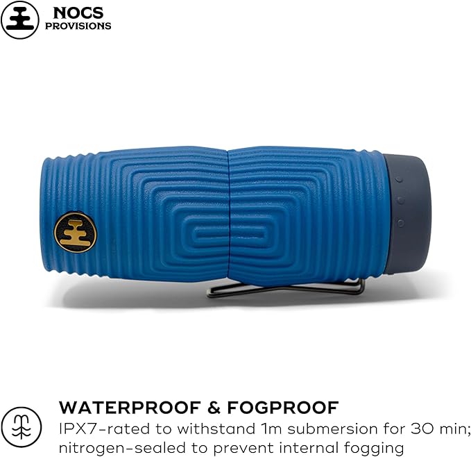 Nocs Provisions Zero Tube 10x25 ED Glass Waterproof Monocular – Rugged, Shockproof, Fogproof Optic for Adults & Kids, Built for Birdwatching, Hunting & Travel - Ultramarine Blue