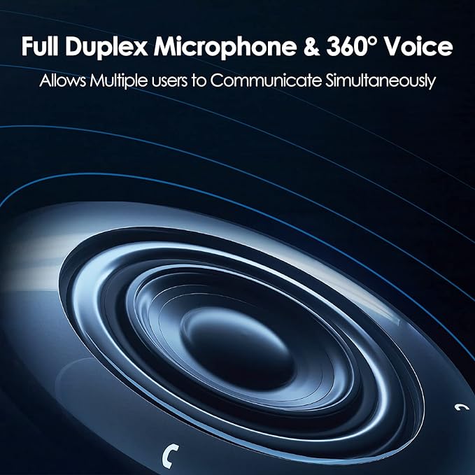 Yealink Bluetooth Speakerphone Conference Microphone Teams-Certified CP900 Enhanced Noise Reduction Algorithm Home Office 360° Voice Pickup