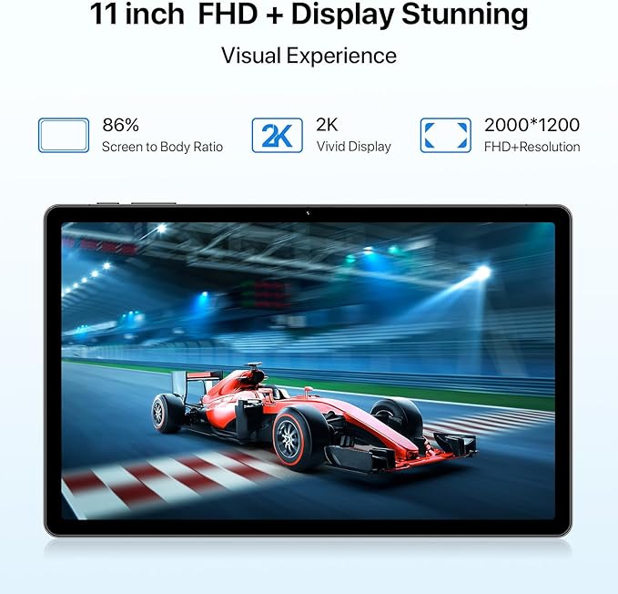 UMIDIGI A15 TAB Tablets, 11 inch Android Tablet with Dual SIM 4G LTE, 16GB RAM 256GB ROM (1TB Expand), Cellular and WiFi, 7500mAh 20W Fast Charge, Octa-Core Gaming Tablet, Stylus Pen, 13MP Camera