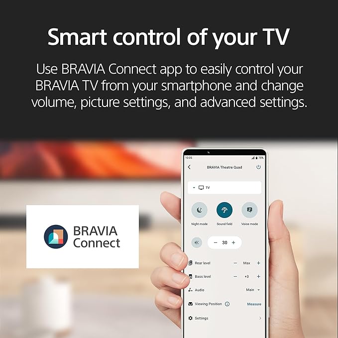 Sony BRAVIA 8 II 65 Inch TV, QD OLED, 4K Smart Google TV, XR Processor with AI Technology, Ultra Slim Design, 120hz Television, Dolby Vision/Atmos, Exclusive Features for PS5, K-65XR80M2, 2025 Model